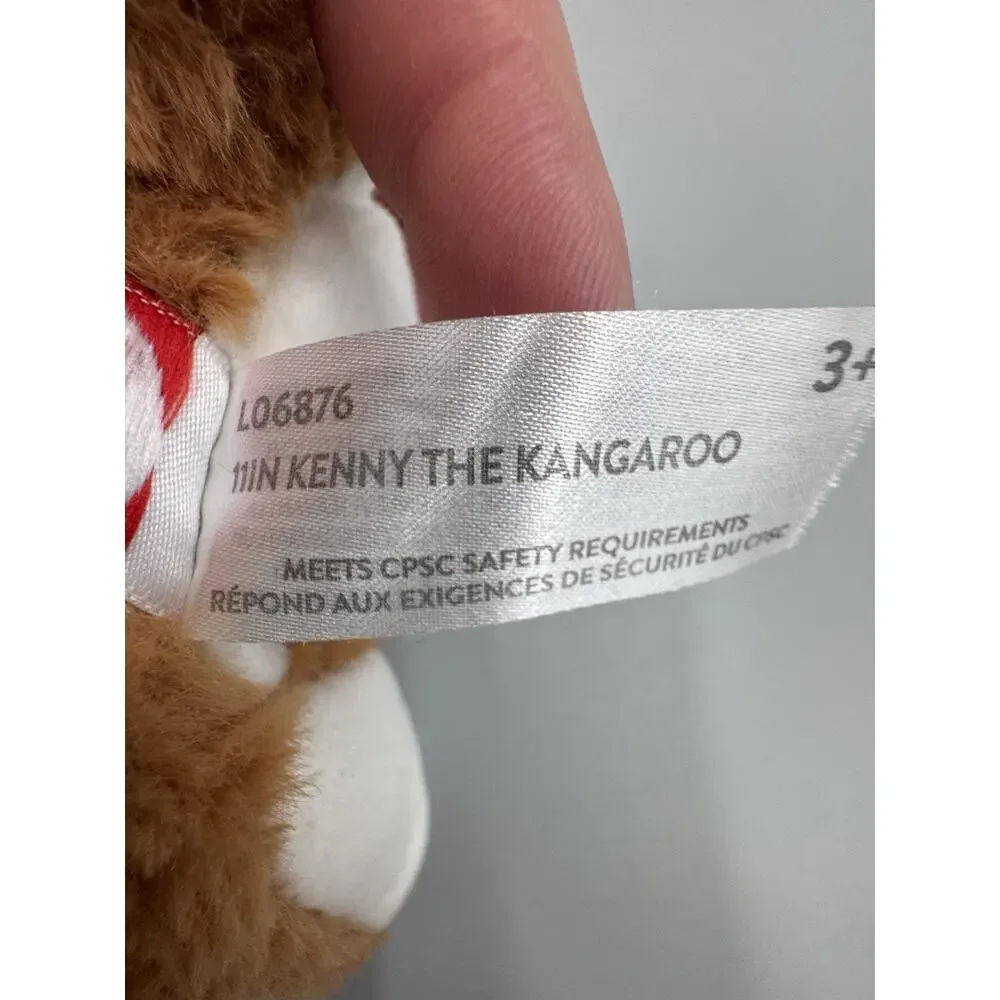 Kenny Kangaroo Plush In Red Vest & Hat 13” Stuffed Animal Kennywood Park Fiesta
